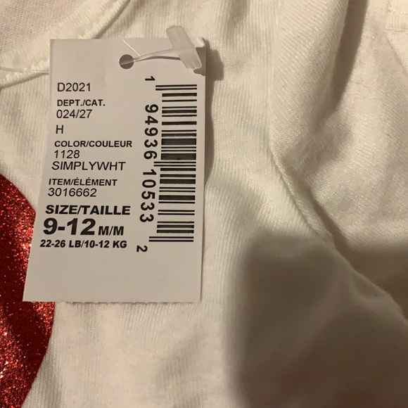 Sparkly Red & White Tutu Dress Baby Girl - Picture 5 of 5